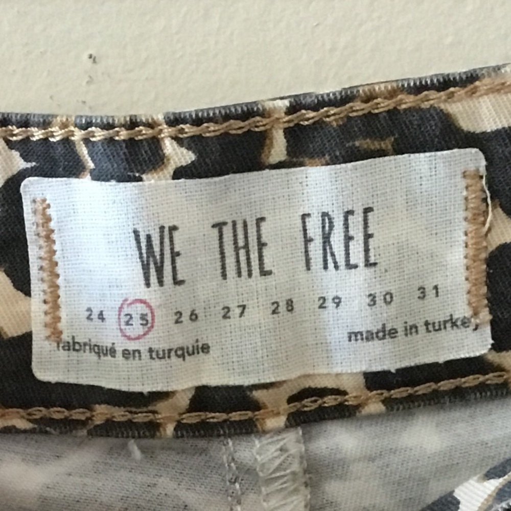 Free People We The Free High Rise Leopard Print Skinny Jeans - Picture 7 of 13